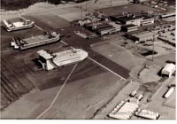 SRN4s and N500 on the pad at Calais Hoverport